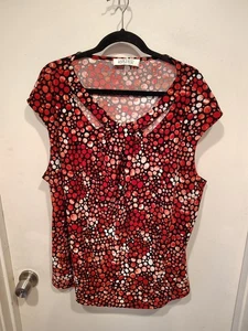 Kasper Women's Multicolor Slinky Tank Top Blouse 3X-Whimsigoth Career Travel - Picture 1 of 6