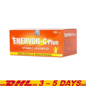 ENERVON-C Vit C 500mg + Vit B-Complex (100 Tablets) Increase Energy Immunity - Picture 1 of 6