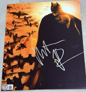 CHRISTIAN BALE SIGNED 8X10 FOTO THE DARK KNIGHT BATMAN HANDSIGNIERT BECKETT - Bild 1 von 2