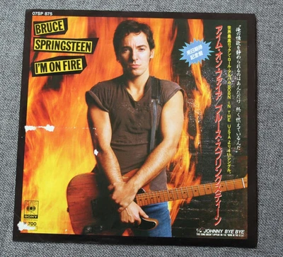 Bruce Springsteen, i'm on fire / Johnny Bye bye,  45 tours import Japon - Photo 1/3