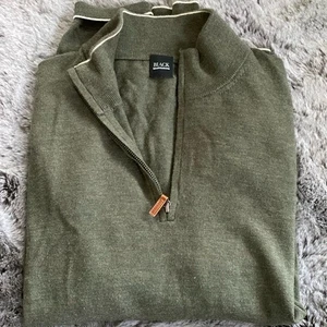 Christmas ready 100% Wolle 1/4 Zip Pullover von Saks.  Größe XL - Bild 1 von 7