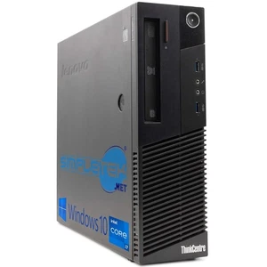 Lenovo M83 SFF i7 Windows 10 16GB 120GB Starr Desktop RS232 Leser Dvd-Rw PC - Zdjęcie 1 z 4