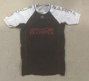 Para Hombres Gracie Barra Grappling Rashguard Spandex Compresión MMA Jiu Jitsu XS - Imagen 1 de 3