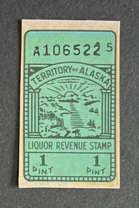 Alaska Territory (State) Revenue - #L13 - Liquor Tax on 1 pint - M-LH - AK - Picture 1 of 1