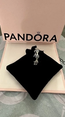 PANDORA Anello S925 ALE Pavé Cristallo Nero – Modello 190889NCK – Misura 60 - Immagine 1 di 4