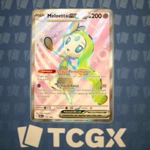 Pokemon - Meloetta ex - 159/086 - SV: Black Bolt - Holo - Secreto Raro Casi Nuevo - Imagen 1 de 1