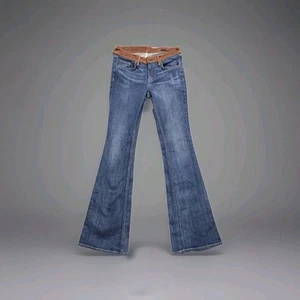 Rag & Bone Jeans Womens Size 29 Elephant Bell Bottom Jeans Flared Leather Rare C - Picture 1 of 2