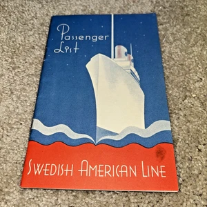 1949 MS GRIPSHOLM Passenger List w/ COM.CHARLES M. BERTHOLF (Pearl Harbor / CIA) - Picture 1 of 14