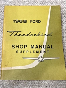 RARE! 1968 Ford Thunderbird Shop Manual Supplement - Classic Cars Vroom Vroom - Bild 1 von 8