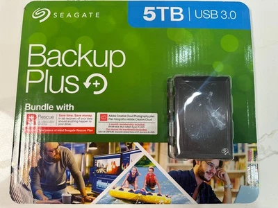 Seagate Backup Plus 5TB Portable External Hard Drive STHP5000600 New Sealed - Image 1 of 2