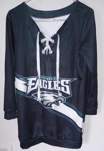 Philadelphia Eagles Pull Over Sweatshirt Trikot - leicht - Größe: M - grau - Bild 1 von 8