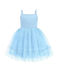 Baby Girls Tulle Dress Blue Tutu Party Princess Dresses Formal Photo Shoot Ou... - Picture 1 of 9