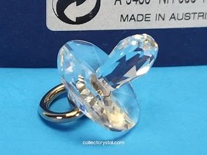 Swarovski Crystal Memories Baby Pacifier with CLEAR RHODIUM # 626862 - Picture 1 of 11