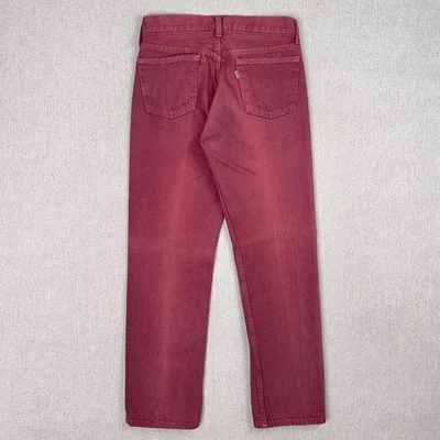 Jeans Levis 501 vintage años 80 para hombre 30x30 regular ladrillo rojo botón mosca hechos en EE. UU. Foto 1 de 4