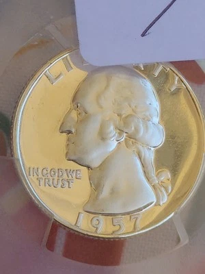 1957 Silver Washington Proof Quarter PCGS PR68  - Image 1 of 4