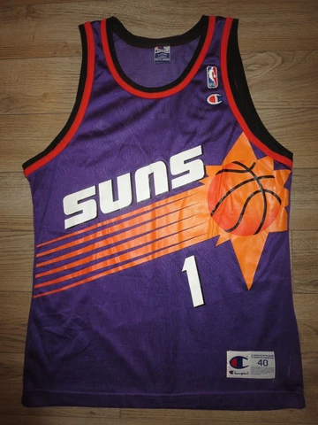 Penny Anfernee Hardaway Phoenix Suns Champion NBA Sun Burst Jersey 40 Medium Cover