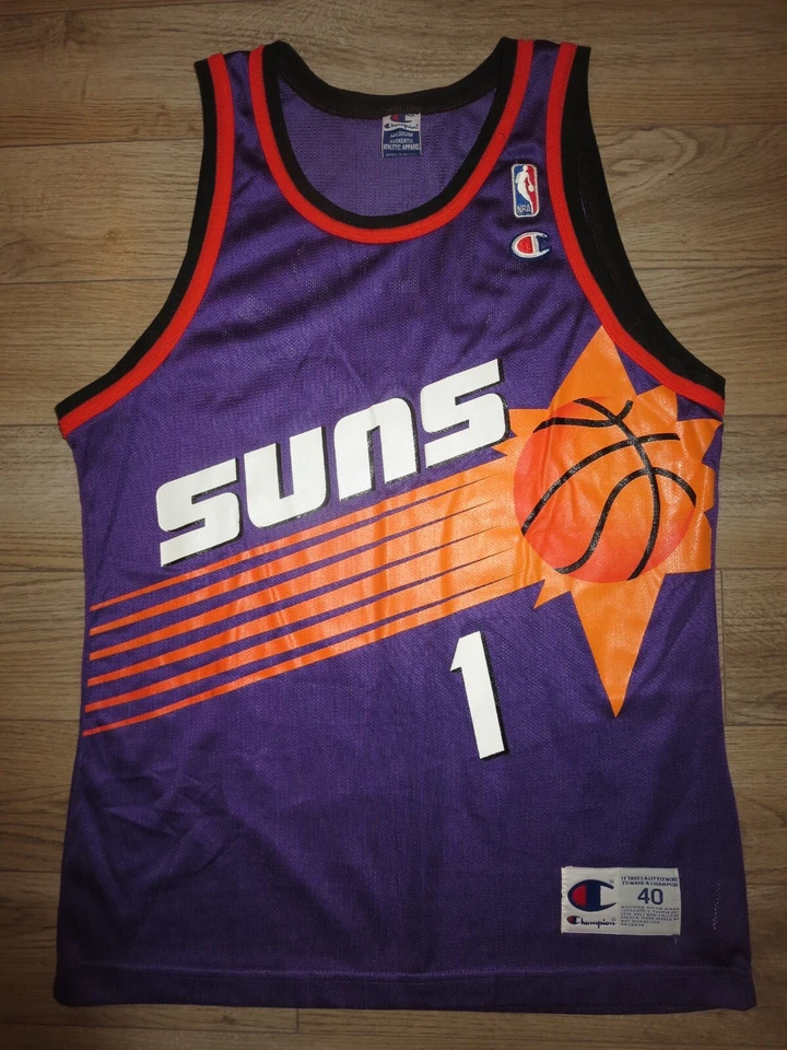 Penny Anfernee Hardaway Phoenix Suns Champion NBA Sun Burst Jersey 40 Medium - Image 1 of 4