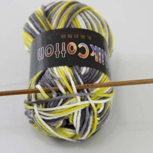 C Fashion 1ballx50g Cotton Baby Hand-dyed Wool Socks Scarf Yarn Knitting Yarn 18 - Foto 1 di 3