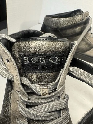 Zapatillas altas Hogan Rebel 11 45 de colección con cordones cristal heemuvp para hombre talla 11 Foto 1 de 4