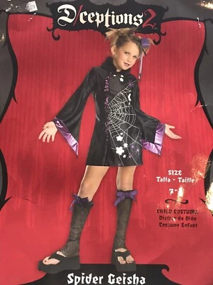 Disfraz de geisha araña infantil Halloween (7-8) Foto 1 de 3