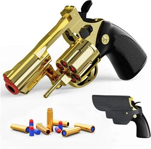 Soft Bullet Toy Gun Fidget Gun Pistol Toys Guns Soft Bullet Revolver Toy Gun - Picture 1 of 16