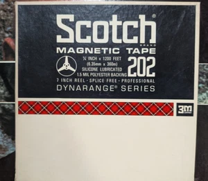 Scotch 202 Magnetic Tape Acetate Backing 7" Reel 1/4 x 1200 Feet used - Picture 1 of 5
