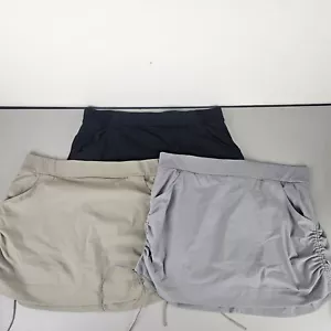 Lot Of 3 Columbia Skort Womens Gray Black Beige Activewear Athletic Golf Size 1X - Picture 1 of 12