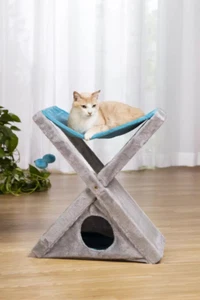 Prevue Pet X-tra Fun Kitty Center Scratching Panel Hideaway Play Nap - Picture 1 of 3