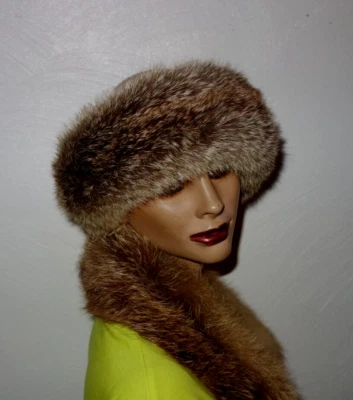 Fuchs Pelz Stirnband Rotfuchs Echt Fell Haarband Pelzschal Fellmütze Fox Fur Neu - Bild 1 von 4