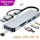 USB-C Hub USB3.0 Type-C Splitter For MacBook Pro Dell Laptop Multiport Adapter