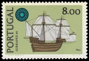 PORTUGAL 1477 - Lubrapex '80 Exhibition "Tree-master Nau" (pb53957) - Picture 1 of 1