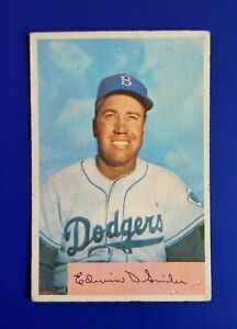 1954 Bowman Set-Break #170 Duke Snider Brooklyn Dodgers HOF Centered *GWCARDS*