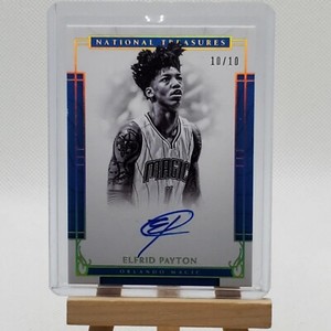 2016-17 Panini National Treasures Signatures Gold #10/10 Elfrid Payton #77 Auto