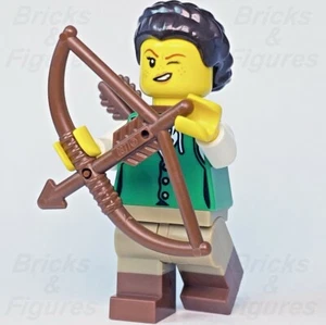LEGO® Ideas Huntress Archer Minifigure w/ Bow & Quiver Tunic Outfit Castle 21325 - Picture 1 of 3