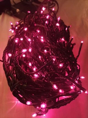 Luci di Natale Vintage * Minilucciole Rosa Fucsia 16 giochi * 24v - Immagine 1 di 4