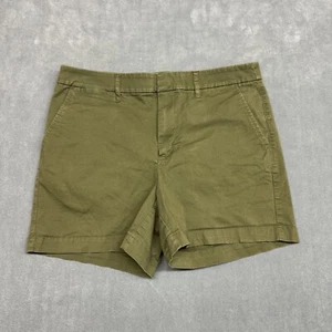 A New Day Army Olive Green Chino Shorts Womens 8 Stretch Cotton 4.5 Inseam - Picture 1 of 8