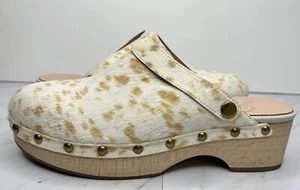 Zueco convertible sin cordones para mujer J Crew pelo de pantorrilla talla 8,5 - Imagen 1 de 11
