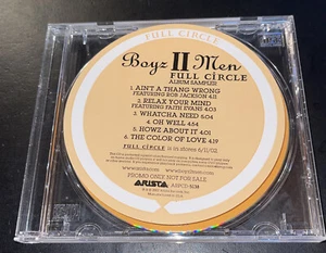 BOYZ II MEN "Full Circle" Album Sampler (Promo CD 2002) 6-Tracks GREAT SHAPE OOP - Foto 1 di 3
