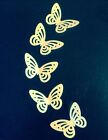 40 YELLOW Edible Rice Paper/wafer BUTTERFLY Cake Toppers, Decorations Birthdays