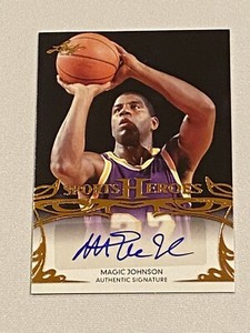 2013 Leaf Sports Heroes Magic Johnson Auto HOF Lakers Autograph