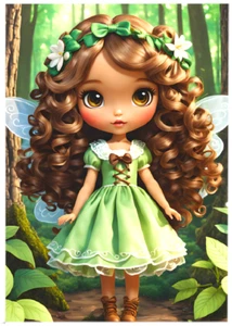 FOREST FAIRY * Custom ACEO * Fun Novelty * MAGICAL FAIRIES * Art Card * ATC - Picture 1 of 2