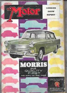 MOTOR MAGAZINE 26/10/60 - LONDON MOTOR SHOW REPORT - Picture 1 of 3