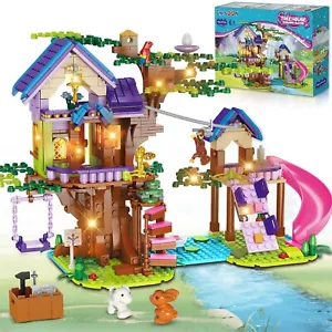 Tree House Building Set with LED Light, 762 PCS Treehouse Building Toy, Frien... - Picture 1 of 8