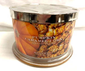 HOMEWORX di Harry Slatkin PUMPKIN CARAMEL MAIS 4 stoppino 18 oz barattolo candela - Foto 1 di 3