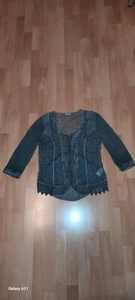 Tredy Durchscheinendes Bluse für Damen in Gr. 38, in Grau - Bild 1 von 9