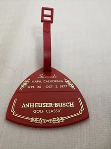 1977 Vintage Rare Anheuser Busch Silverado Resort Golf Bag Tag Napa, California - Picture 1 of 7