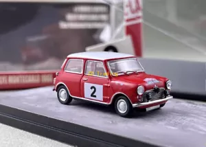 ZD GCD 1:64 Red Mini #2 Morris Cooper S Rallye modello sportivo auto in metallo pressofuso BN - Foto 1 di 11