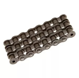 Cadena de rodillos remachada triple hilo #50-3R rollo de 10 pies con eslabón de conexión - Imagen 1 de 3