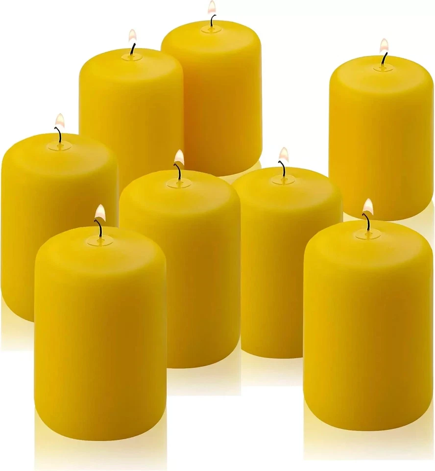 Citronella Pillar Candle - Set of 8 Citronella Candles - 3 Inch Tall, 2 Inch Thi - Image 1 of 1