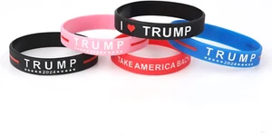 5Pcs Donald Trump 2024 Bracelets, Unisex-Style Take America Back Bracelet Donal - Picture 1 of 12